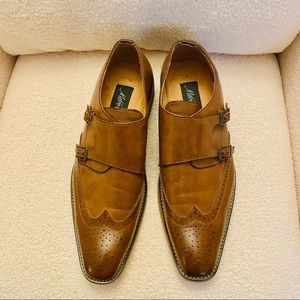 Faux Leather Monkstrap Oxford Shoes